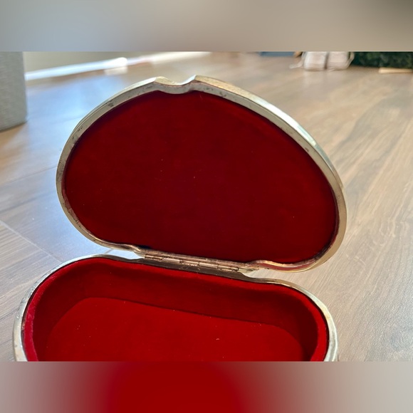 Vintage Eleanor Claire silver plated hinged trinket jewelry box - Picture 11 of 16